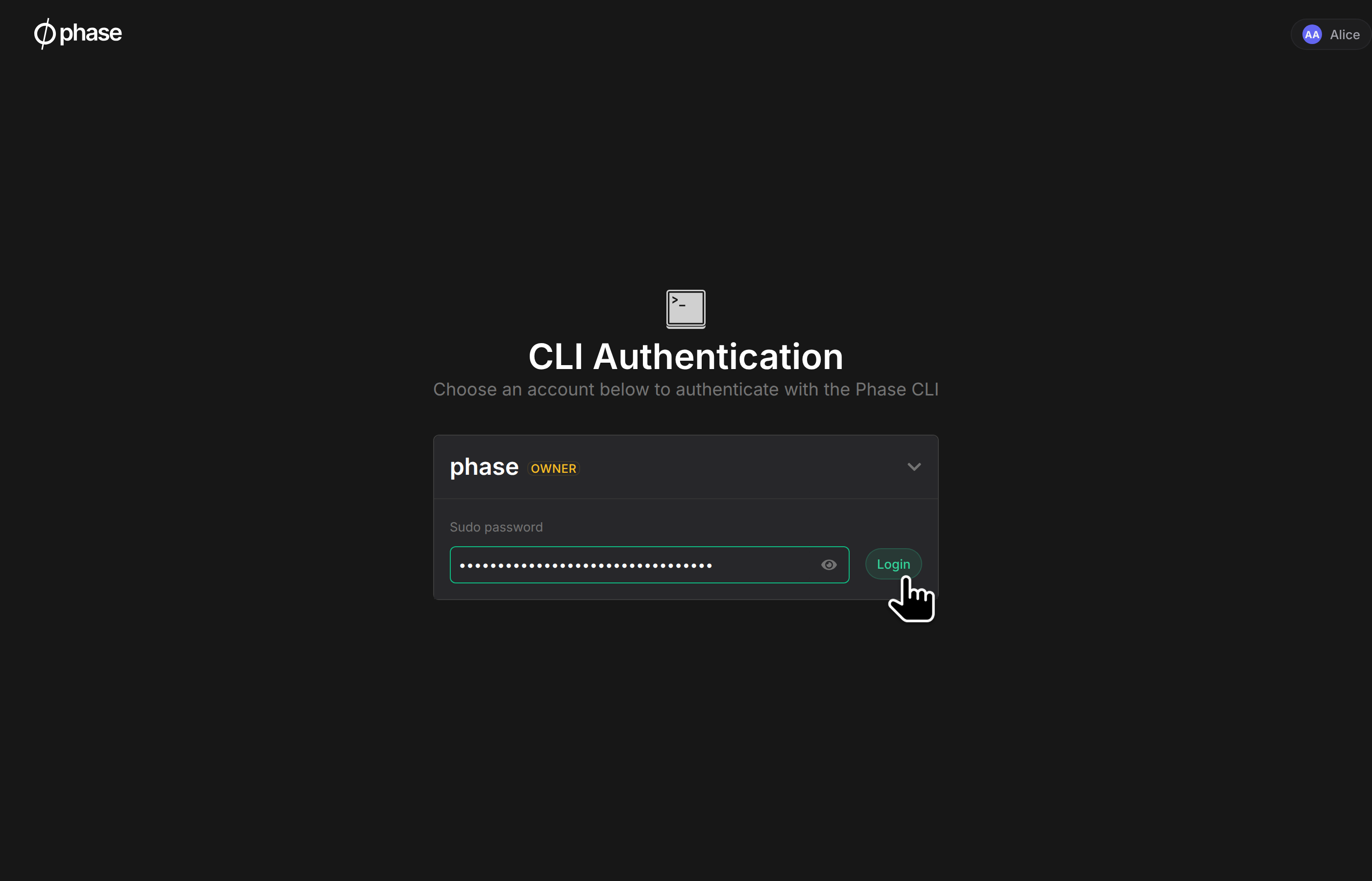 webauth password