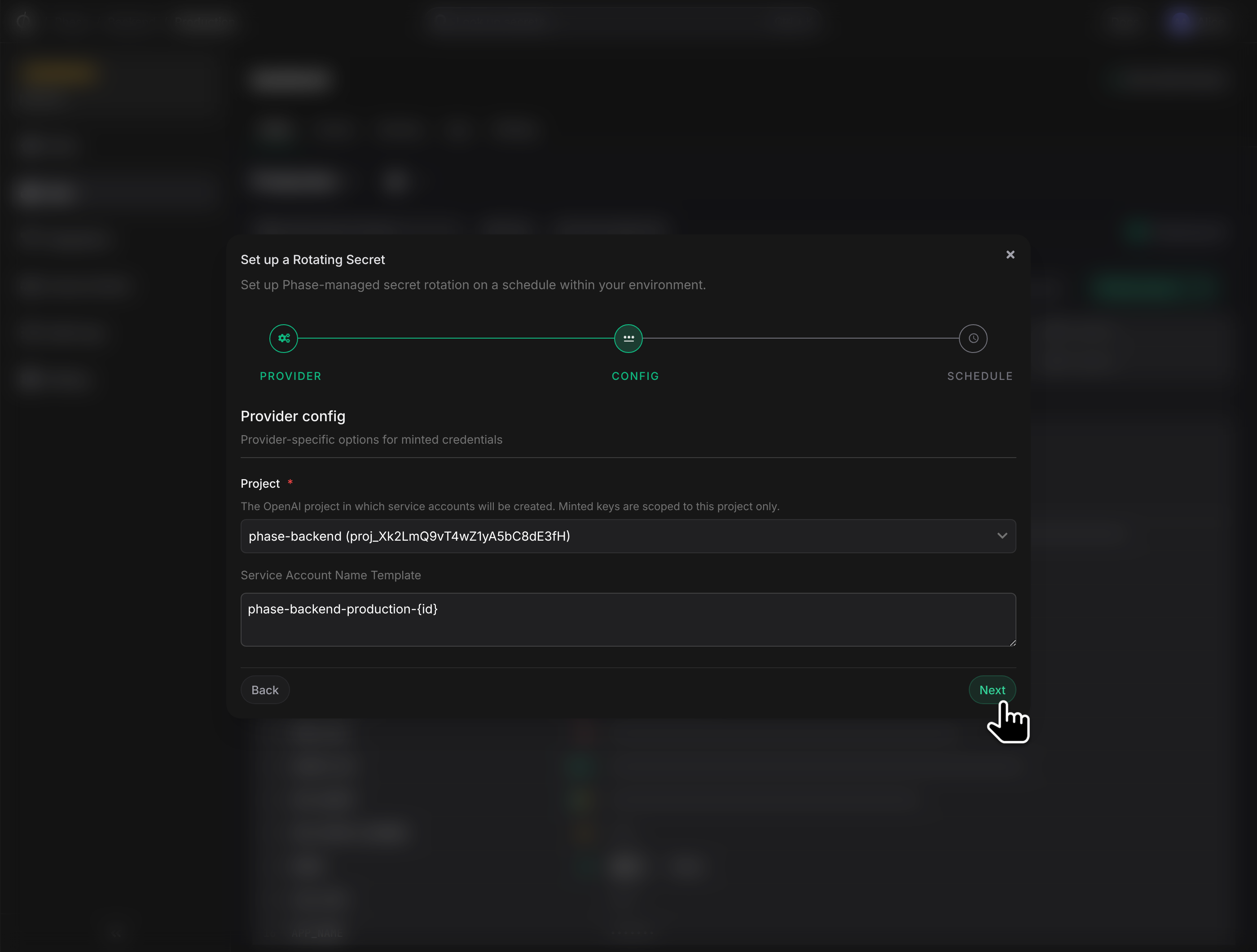 OpenAI provider config