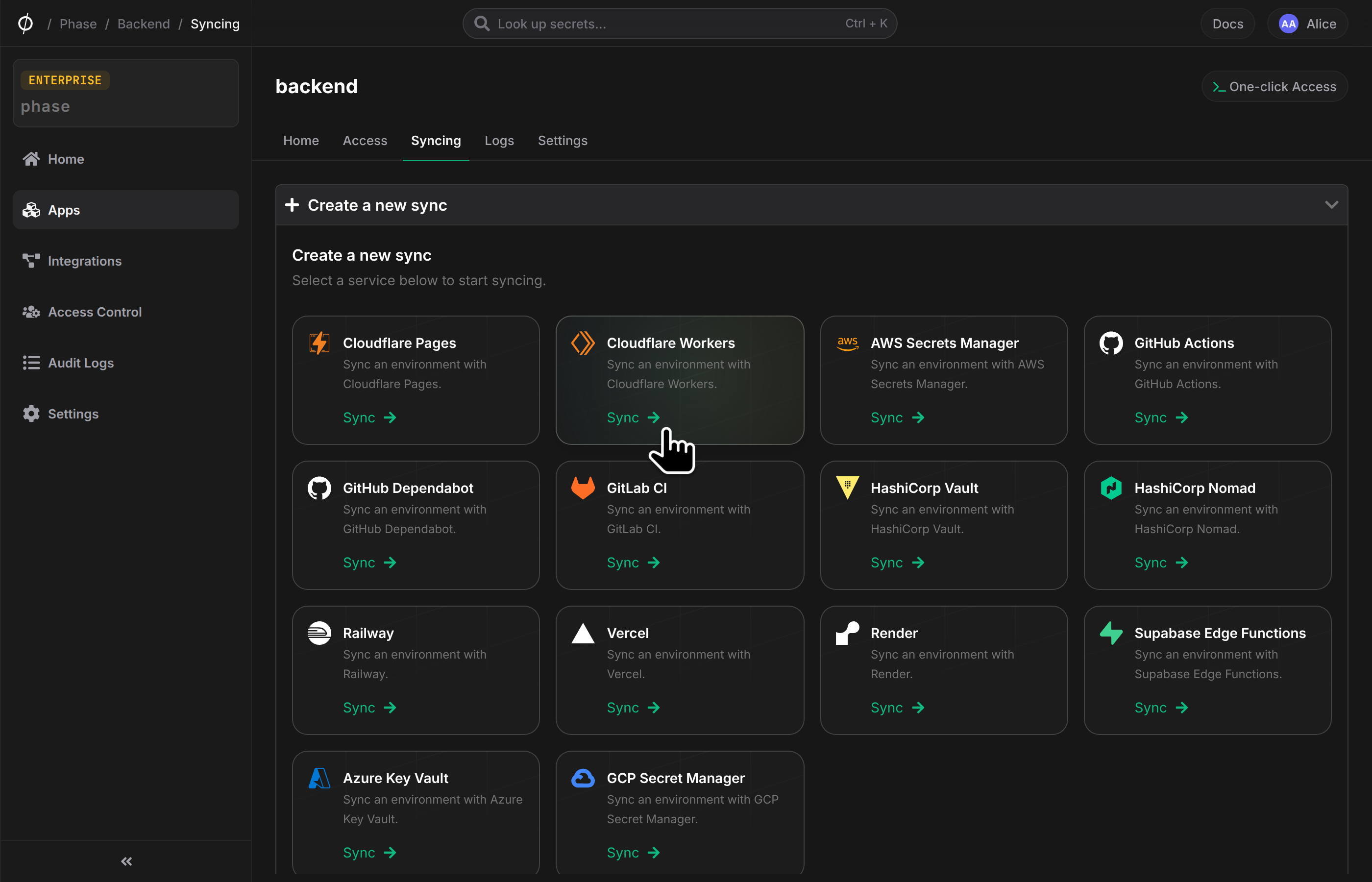 Create cloudflare workers sync