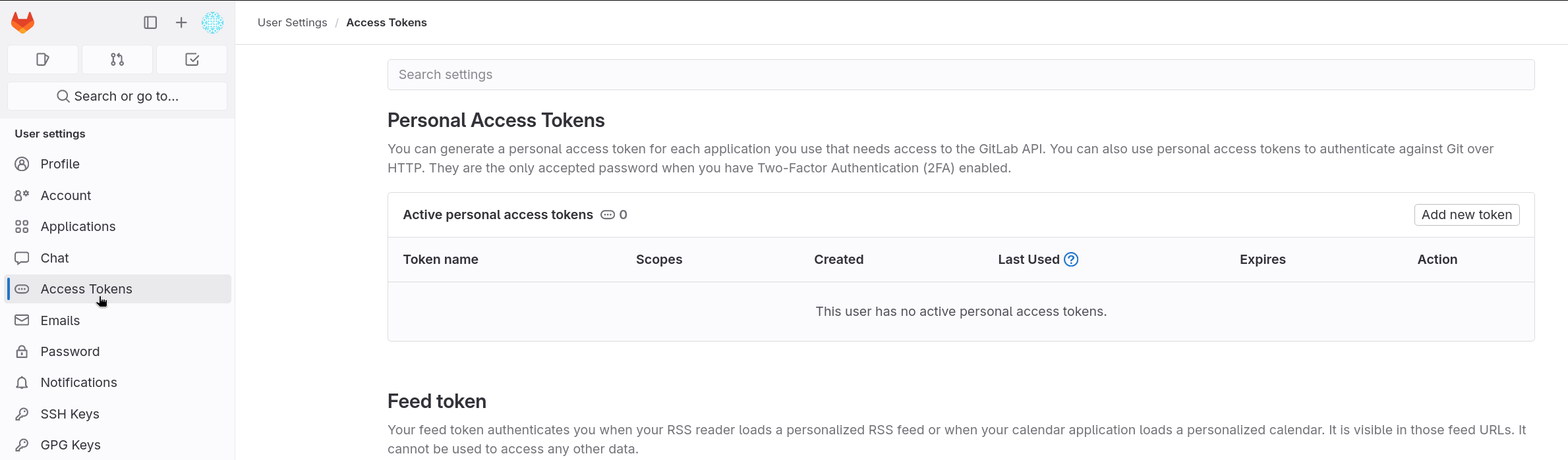 Select Access Tokens