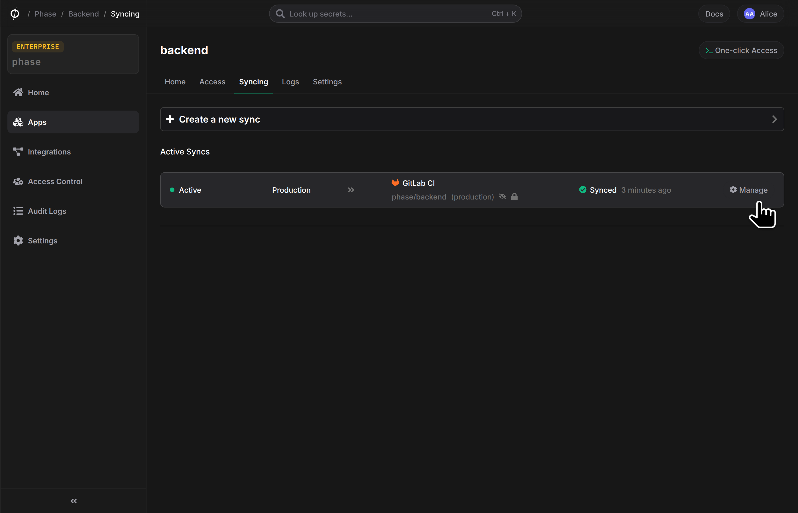 GitLab CI sync card